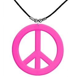 COLLIER HIPPIE ROSE FLUO 