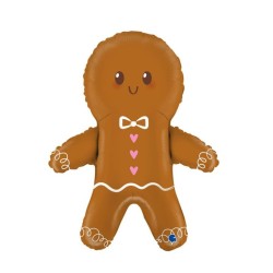 BALLON METALLIQUE BOHOMME PAIN D'EPICE  74 CM 