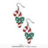 BOUCLES D'OEILLES THEME NOEL CANDY CANE BOUCLES D'OEILLES THEME NOEL CANDY CANE