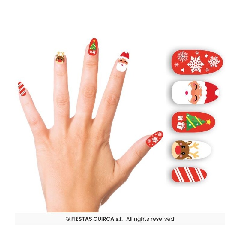 FAUX ONGLES THEME NOEL FAUX ONGLES THEME NOEL