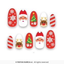 FAUX ONGLES THEME NOEL