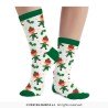 CHAUSSETTES THEME NOEL LUTINS DE NOEL SUR FOND BLANC TAILLE 37 - 41