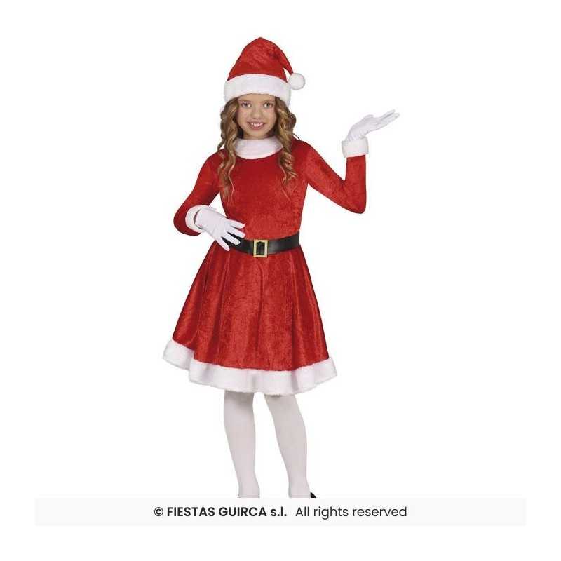 DEGUISEMENT FILLE MERE NOEL ROBE ROUGE + BONNET TAILLE 10-12 ANS