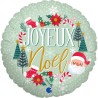 BALLON METALLIQUE ROND JOYEUX NOEL 46 CM 