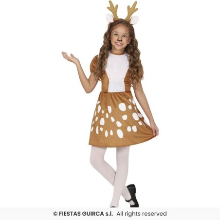 DEGUISEMENT FILLE ROBE RENNE  TAILLE 5-6 ANS