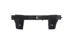 DOUBLE HOLSTER NOIR WESTERN ADULTE
