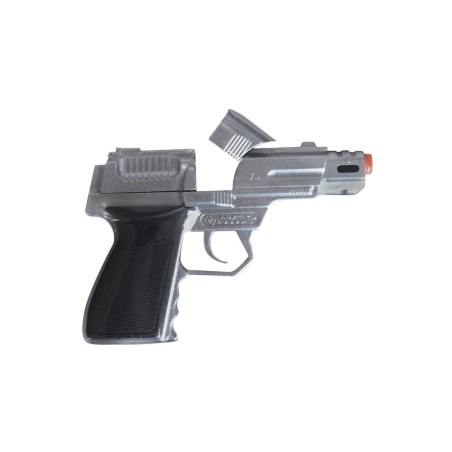 PISTOLET POLICE A AMORCES  EN METAL 15 CM