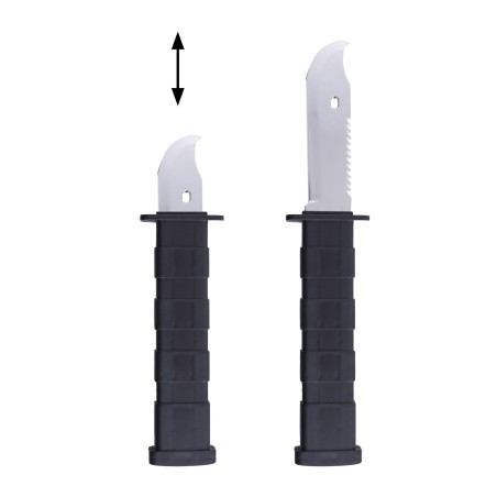 DAGUE OU COUTEAU LAME RENTRANTE OU RETRACTABLE