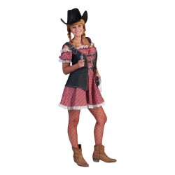 DEGUISEMENT DENIM RANGER ROBE WESTERN COURTE TAILLE 36-38