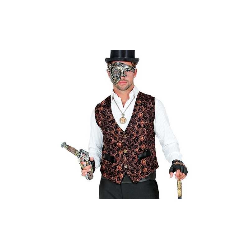 GILET OU VESTE SANS MANCHE HOMME STEAMPUNK TAILLE XXL