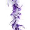 BOA 200 CM 45 G VIOLET MAUVE ET BLANC BOA 200 CM 45 G VIOLET MAUVE ET BLANC