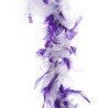 BOA 200 CM 45 G VIOLET MAUVE ET BLANC