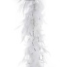 BOA 200 CM 45 G BLANC AVEC FIL D'ARGENT