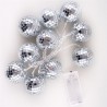 GUIRLANDE LUMINEUSE 10 BOULES A FACETTES GUIRLANDE LUMINEUSE 10 BOULES A FACETTES