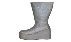 BOTTES PLATFORM PAILLETEES ARGENT TAILLE 42-43