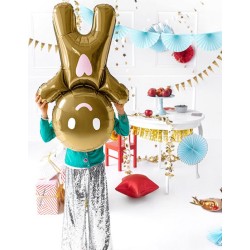 BALLON METALLIQUE PAIN D'EPICE 52 X 83 CM