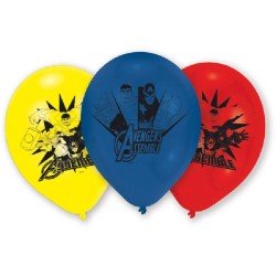 6 BALLONS LATEX AVENGERS 22.8 CM
