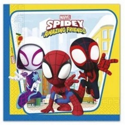 20 SERVIETTES SPIDEY ET SES AMIS  33 X 33 CM 