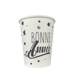 8 GOBELETS BONNE ANNEE 25 CL 