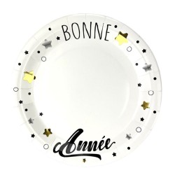 8 SERVIETTES   BONNE ANNEE 23 CM