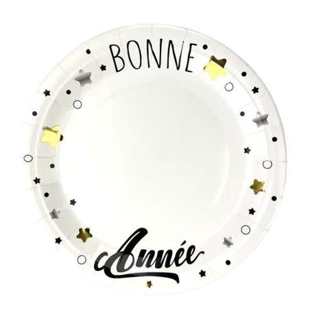 8 SERVIETTES   BONNE ANNEE 23 CM 