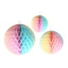 3 BOULES ALVEOLES PASTEL  3 BOULES ALVEOLES PASTEL