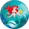 8 ASSIETTES LA PETITE SIRENE EN CARTON 23 CM 