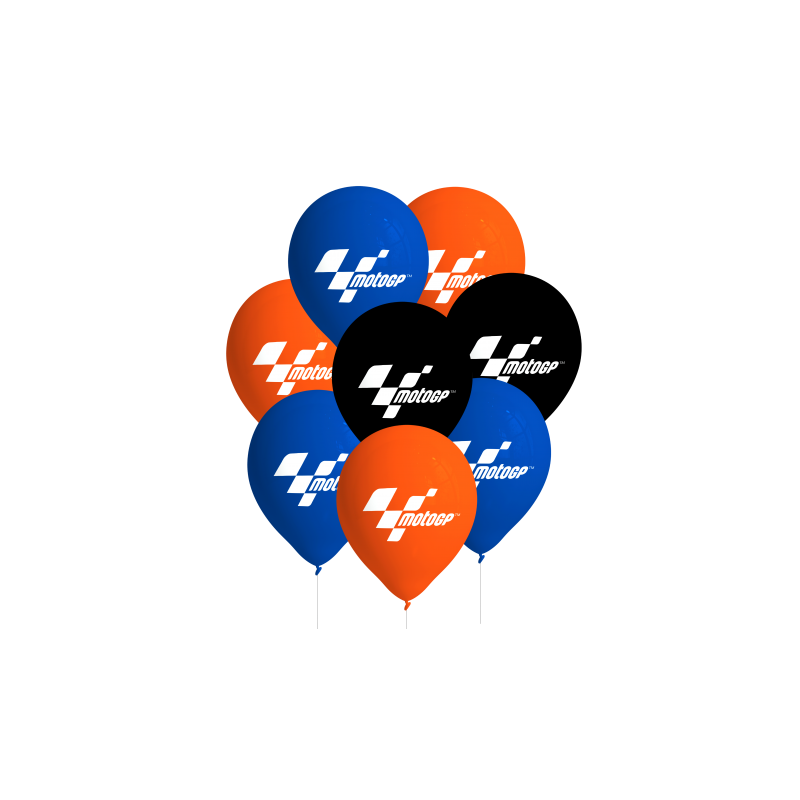 8 BALLONS EN LATEX MOTO GP 27 CM 8 BALLONS EN LATEX MOTO GP 27 CM