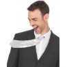 CRAVATE SEQUIN ARGENT 