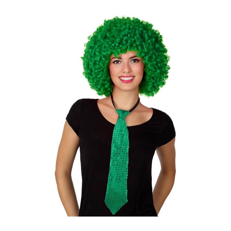 CRAVATE VERTE A SEQUINS OU PAILLETTES CRAVATE VERTE A SEQUINS OU PAILLETTES