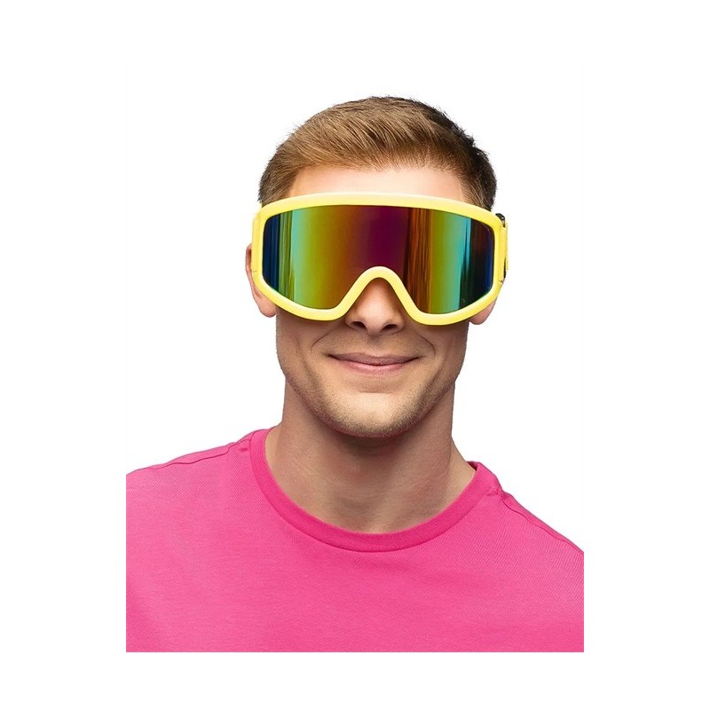 MASQUE DE SKI JAUNE FLUO  MASQUE DE SKI JAUNE FLUO