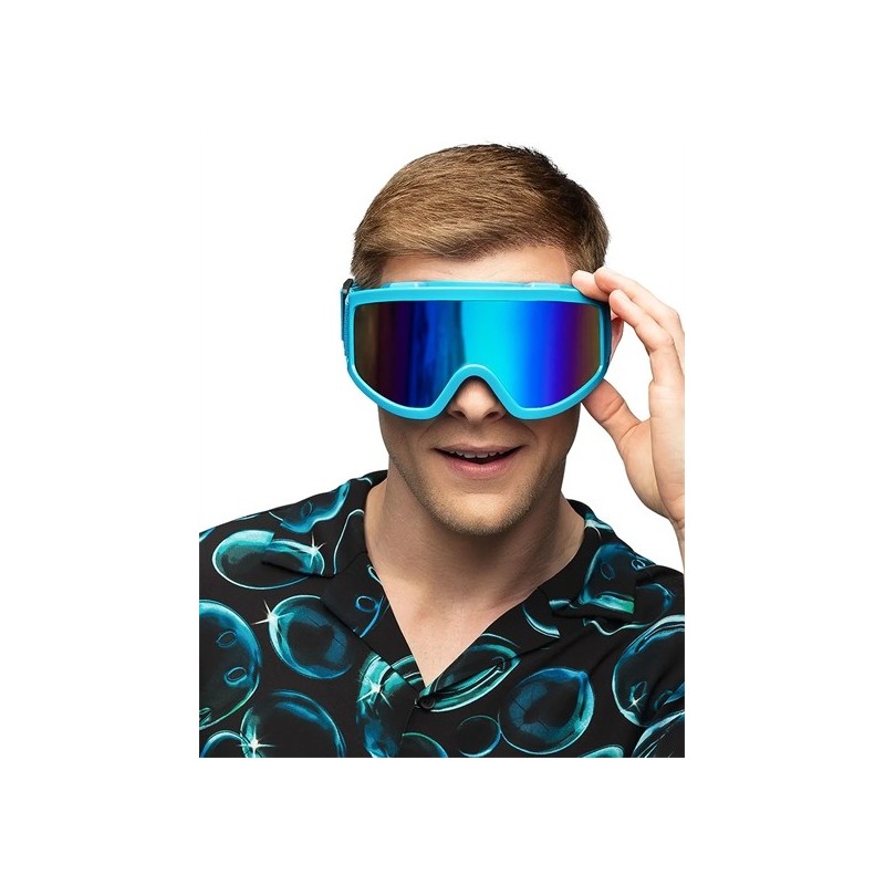 MASQUE DE SKI BLEU FLUO  MASQUE DE SKI BLEU FLUO