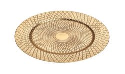 SOUS ASSIETTE PP OR MAT SHEHERAZADE DIA 33 CM