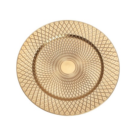 SOUS ASSIETTE PP OR MAT SHEHERAZADE DIA 33 CM