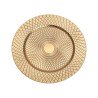 SOUS ASSIETTE PP OR MAT SHEHERAZADE DIA 33 CM