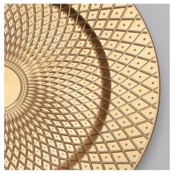 SOUS ASSIETTE PP OR MAT SHEHERAZADE DIA 33 CM