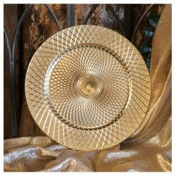SOUS ASSIETTE PP OR MAT SHEHERAZADE DIA 33 CM