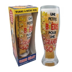 VERRE A BIERE XXL "GRANDE SOIF"