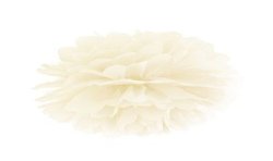 1 POMPOM IVOIRE PAPIER 25 CM