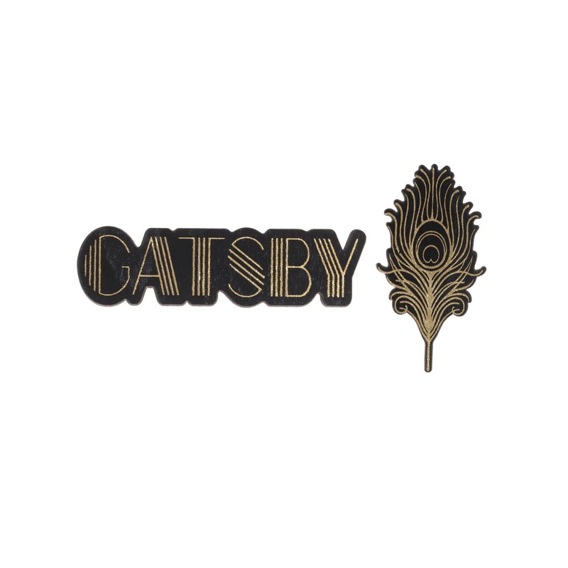 DECORATION DE TABLE A PARSEMER GATSBY NOIR ET OR SACHET DE 10 PIECES