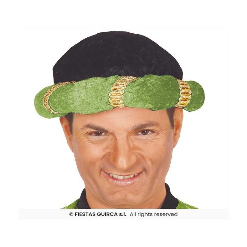 TURBAN VERT ET OR 
