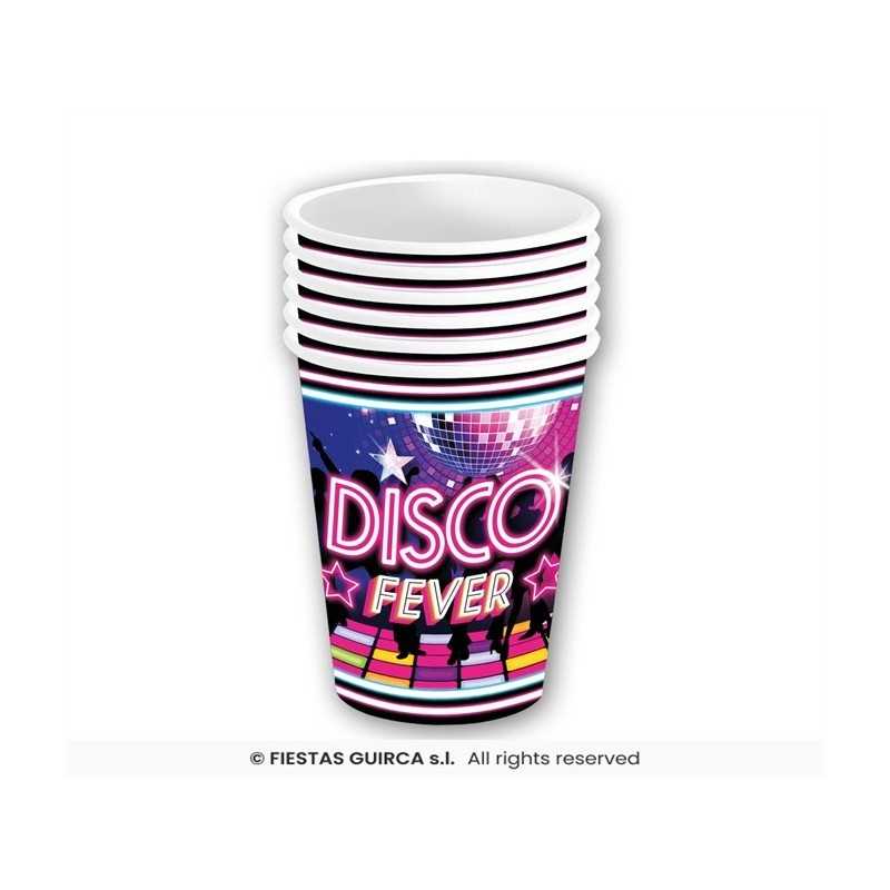 6 GOBELETS CARTONS DISCO FEVER 