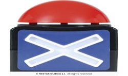 BOUTON X BUZZER SON ET LUMIERES 10 X 8 CM