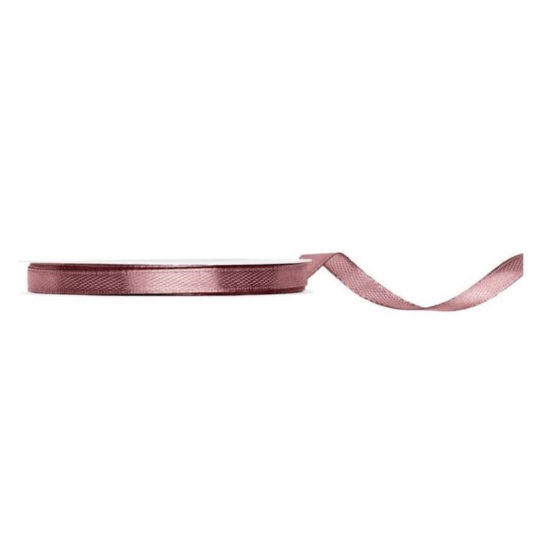 RUBAN SATIN VIEUX ROSE FONCE  6 MM X 25 M RUBAN SATIN VIEUX ROSE FONCE  6 MM X 25 M