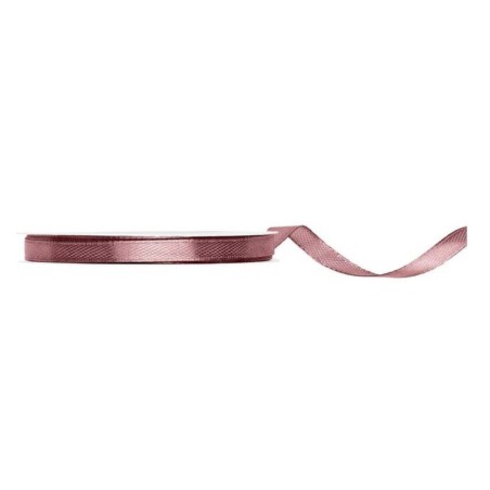 RUBAN SATIN VIEUX ROSE FONCE  6 MM X 25 M