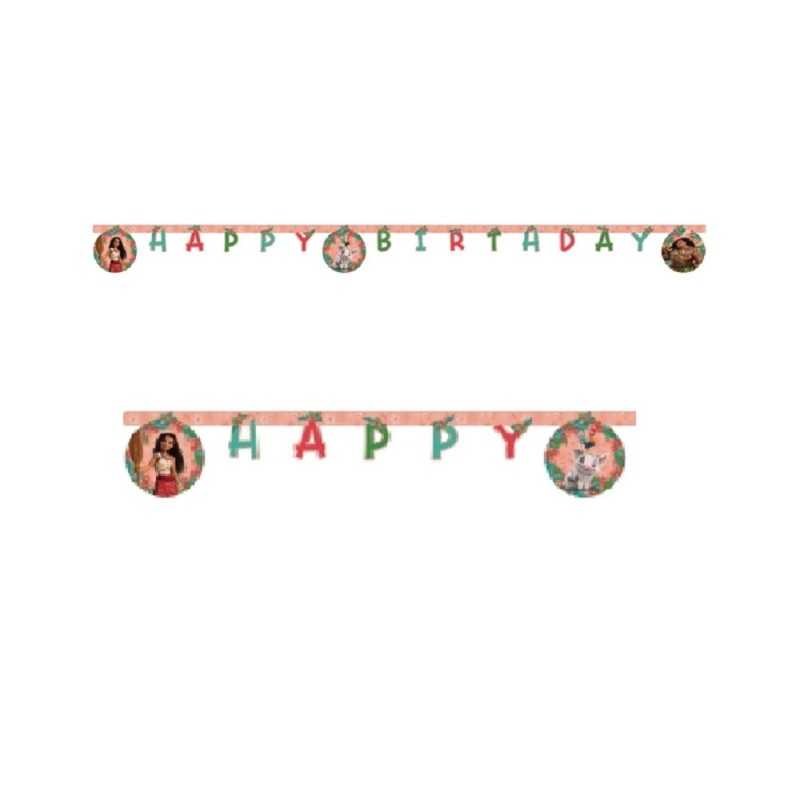 GUIRLANDE LETTRES HAPPY BIRTHDAY VAIANA 2 200 CM 