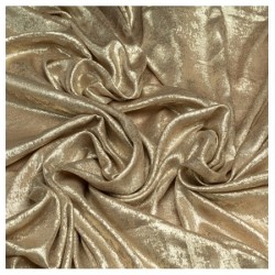 NAPPE EN TISSUS SHEHERAZADE SATINE OR 140 CM X 240 CM