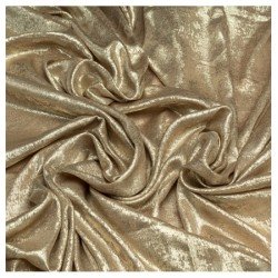 NAPPE EN TISSUS SHEHERAZADE SATINE OR 140 CM X 240 CM