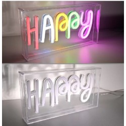 LUMIERE LAMPE NEON PVC HAPPY