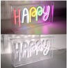 LUMIERE LAMPE NEON PVC HAPPY LUMIERE LAMPE NEON PVC HAPPY
